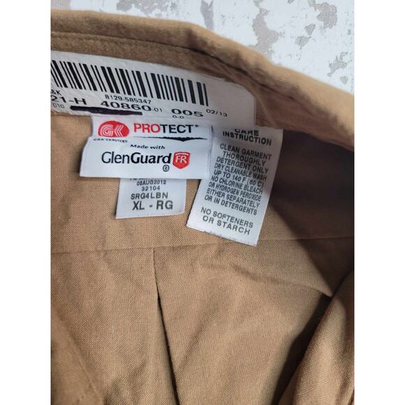 2724 ProTect Flame Resistant LS Button‎ Down Khaki Medium - Picture 4 of 7